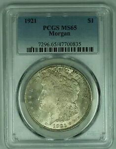 1921 ���[�K�� �V���o�[ 1 �h�� �R�C�� PCGS MS 65 (17) E