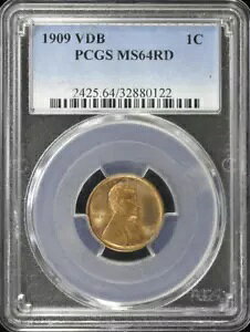 :1909-P VDB 1C LINCOLN CENT PCGS MS64RD VCjObh [|bvōO[h