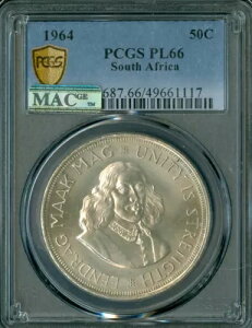 1964 AtJ 50 Zg PCGS PL66 PQ 2 ō MAC X|bgX *