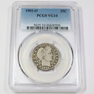 1901 O PCGS VG10 |o[o[ NH[^[ - 25c US RC #43860A