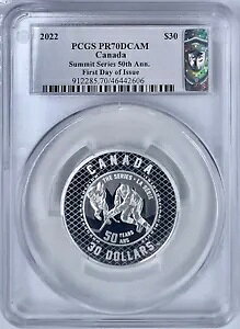 2022 �J�i�_ $30 �T�~�b�g �V���[�Y 2 �I���X �V���o�[ �R�C�� PCGS PR70DCAM �X�U���i �u�����g FDOI