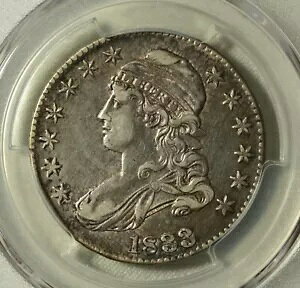1833�N�L���b�v�o�X�g�n�[�t�_���[�B PCGS �̔��ɍׂ����f�B�e�[���A���邢�w�A���C���B