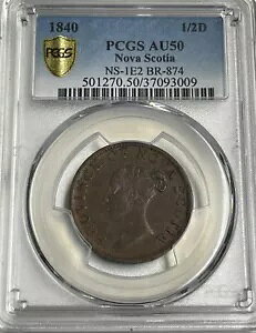 Br. 874 moXRVA VX g[N 1840 - CH NS-1E2B PCGS AU50