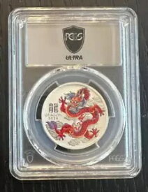 ウルトラ ブレイクス 2024-P125 50C PCGS MS70 オーストラリア イヤー オブ ザ ドラゴン RED ポップ 180