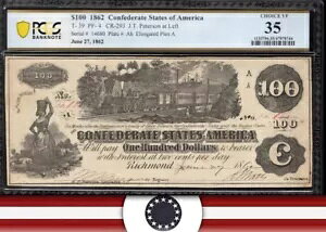 T-39 1862�N 100�h����R�ʉݗ�Ԏ��� PCGS 35 14680�B