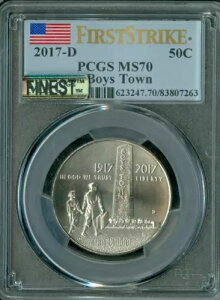 2017 D BOYS TOWN n[t_[ PCGS MS70 PQ F.S.ōO[h & X|bgX *