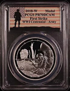 2018-W v[t WW1 AJR 100 NLO⃁_- PCGS PR70 DCAM - t@[XgXgCN!