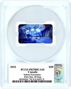2022 �J�i�_ 1 �I���X �V���o�[ ���[�R�� �G���J�E���^�[ PCGS PR70DCAM FDOI �X�U���i �u�����g ����