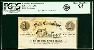 MO $1 �Ɨ� P Roberts �X�֐����Ǝ҂̎c�� PCGS Choice �V���� 58 �ɂ���
