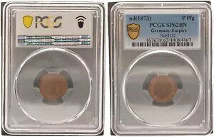 Empire/Probepr?gung 1 Pfennig O. Year (1873) PCGS SP62BN 107648