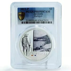 �I�[�X�g�����A 1 �h�� Famous Battles Gallipoli Soldier PR69 PCGS ��� 2011