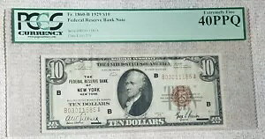 1929 N $10 AMs j[[N FRBN FR 1860B PCGS EXTRA FINE 40 PPQ