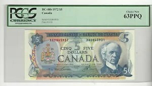 1972 �J�i�_��s BC-48b�A$5 Law/Bou SN XA 0845931 PCGS MS-63 PPQ