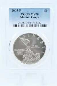 2005-P PCGS MS70 �C���� �V���o�[ ���_���L�O�h��