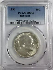 1936 50C ���r���\���L�O�V���o�[ �n�[�t�_���[ PCGS MS64 #