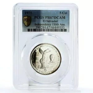 �T���o�h�[�� 5 �R���l �Ɨ� 150 �N �z�Z �V���I�� PR67 PCGS ��� 1971