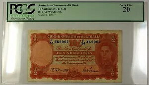 (1942) tȂ I[XgA REFXs 10S m[g R13 SCWPM# 25b PCGS VF-20