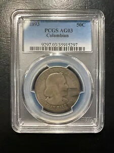 1893 RrAn[t_[ 50c PCGS AG3 `CX [{[ WXg Zbg
