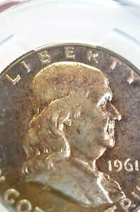 PR65 1961 PCGS �O���[�h �t�����N���� �V���o�[ �n�[�t�_���[ �v���[�t �����X�^�[ �g�[�� ���A �R�C��