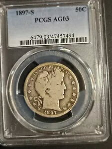 1897-S ���e���n�[�t�_���[ * PCGS AG03 * 933,900 �̒��� * R-4.6