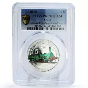 �X�y�C�� 5 ���[�� �C�x���A�����J���S�� �o���Z���i �}�^����� PR69 PCGS �R�C�� 2020