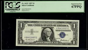 �}���b�N $1.00 1957 Fr 1619 PCGS 67 PPQ �X�^�[�m�[�g�B Exc..MORE.. pm0007