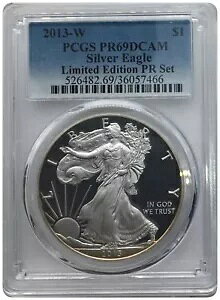 2013-W PCGS PR69DCAM �V���o�[ �C�[�O�� ����� PR �Z�b�g