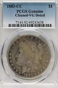 1883 CC モーガン シルバー ダラー PCGS VG-詳細 *DoubleJCoins* JL1100-201