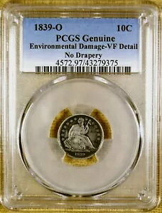 1839-O PCGS VF ڍ V[ebh _C F-106 [W O Vb^[h o[X