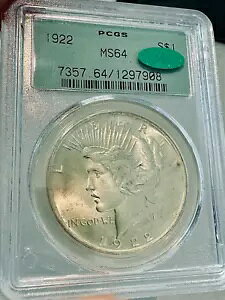 1922 s[X_[ PCGS MS64 CAC OGH I[h O[ z_[