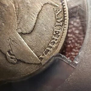 1857 1c �t���C���O �C�[�O�� �Z���g - FS-402 S-9 (003) 50c �_�C �N���b�V�� - PCGS VG Det - X5143