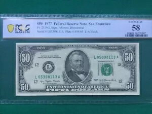 1977 �N �T���t�����V�X�R 50 �h���A�M������s�� PCGS 58 Choice AU