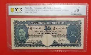 1941 �I�[�X�g�����A 5 �|���h �A�[�~�e�[�W/�}�N�t�@�[���� �m�[�g S/ No. R 49 6 22299 PCGS VF 30