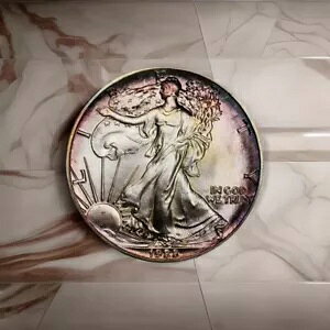 1988 MS 68 シルバー アメリカン イーグル 1 オンス レインボー トーン PCGS 認定 Trueview