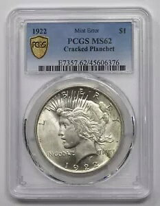 1922 �s�[�X �_���[ $1 �����ǃG���[ �Ђъ���v�����V�F MS62 PCGS 28537