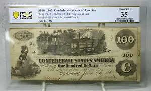 1862N $100 AJA CR-290 PCGS VF35 #7299