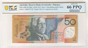 �I�[�X�g�����A 2004 GB04 �Ō�̃v���t�B�b�N�X �}�N�t�@�[���� �w�����[ 50 �h������ PCGS 66PPQ #5173