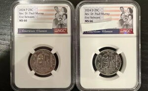 2024 P + D Rev. �p�E���E�}���[���m 25c NGC MS 66 �����N�H�[�^�[�̃t�@�[�X�g�����[�X