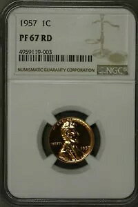 �����J�[�� �E�B�[�g �Z���g 1957 NGC PR67 RD S183