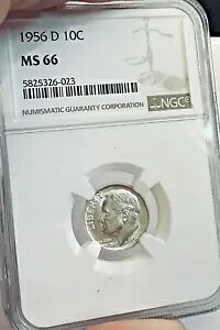 1956-D [Yxg US 10c ` NGC MS66 ` V~ЂƂȂ₩ȔI