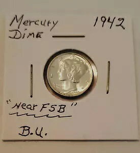 �s���P��ꂽB.U. (FSB �t��) 1942-P MERCURY DIME �č� 90% �V���o�[