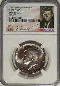 2021 P 50c PlfB n[t_[ NGC MS67 t@[Xg [X  JFK |[g[g x