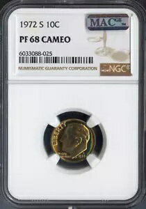 1972-S ���[�Y�x���g �_�C�� NGC PF 68 �J���I �v���[�t MAC �i��??