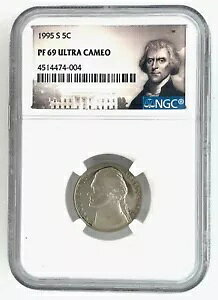 1995 S �W�F�� �v���[�t �g�[�}�X �W�F�t�@�[�\�� �j�b�P�� NGC PF69 �E���g�� �J���I 5c �|�[�g���[�g ���x��