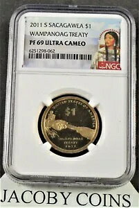 2011 S �T�J�K�E�B�A $1 NGC PF69 �E���g�� �J���I - �����p�m�A�O���