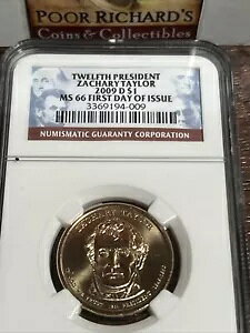 UJ[EeC[ 2009D $1 NGC MS66 sB12哝́B SDL1031