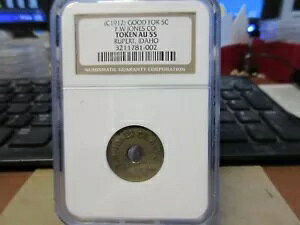 c1912 Rupert ID / F.W. Jones CO. GF 5? �g���[�h�g�[�N�� BS 21 mm NGC AU 55