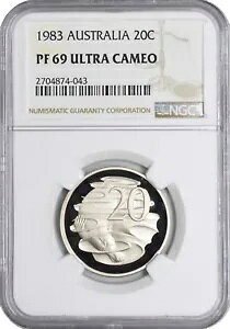 1983 PF69 �E���g�� �J���I �I�[�X�g�����A 20 �Z���g NGC �v���[�t KM# 66 �g�b�v�O���[�h!