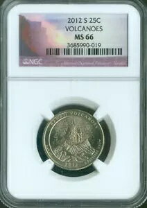 2012-S 火山クォーター NGC MS66 MAC 品質