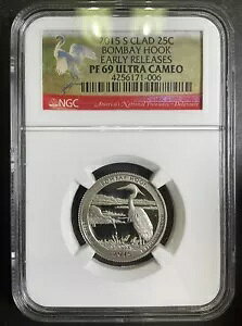 NGC PR69 2015-S �{���x�C �t�b�N ER �N�H�[�^�[ 25c PF69UC �u���X�g �z���C�g �E���g�� �J���I 4